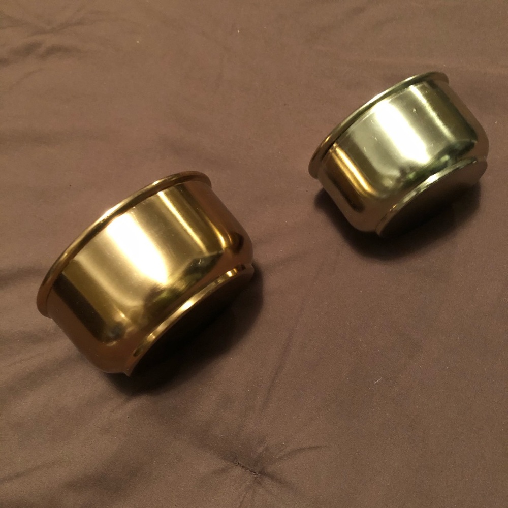 Gold & Silver Nesting Decorative Canisters